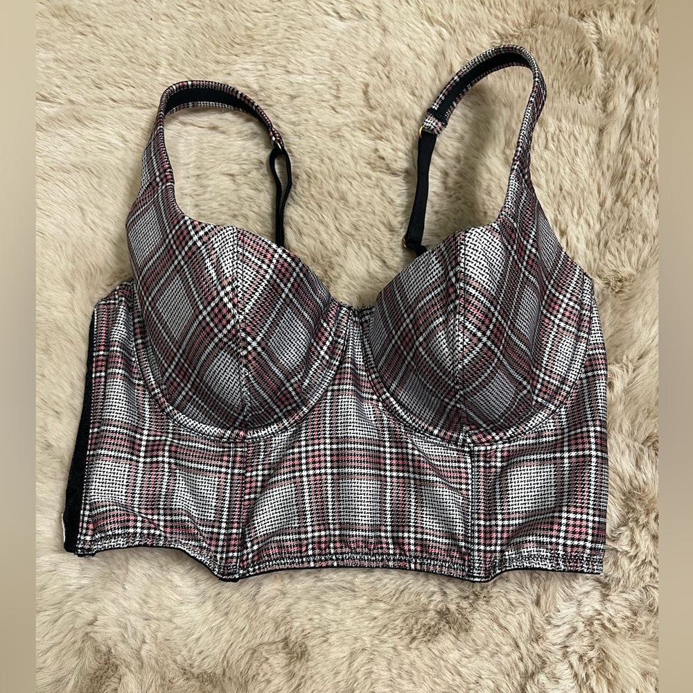 Victoria’s Secret Plaid Women's Bustier Top